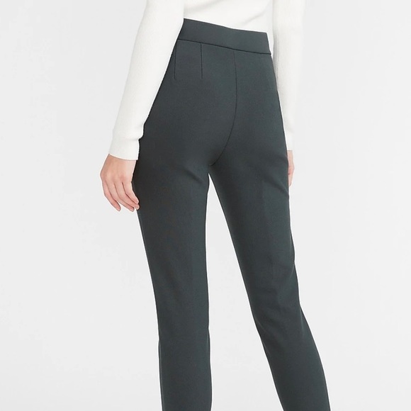 Express high waisted soft & sleek button tab skinny pants - Picture 3 of 8
